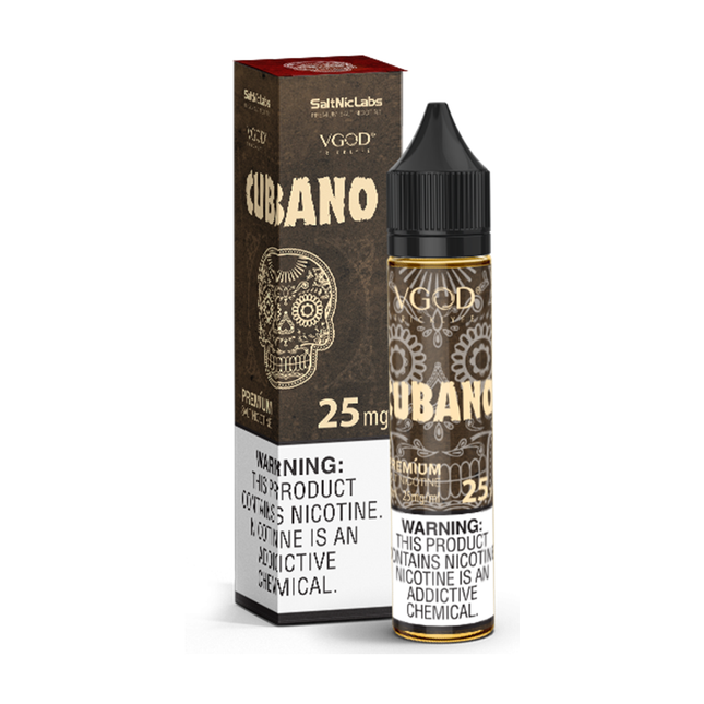 Vgod Cubano Original 30ml 25 mg  Salt Nicotine