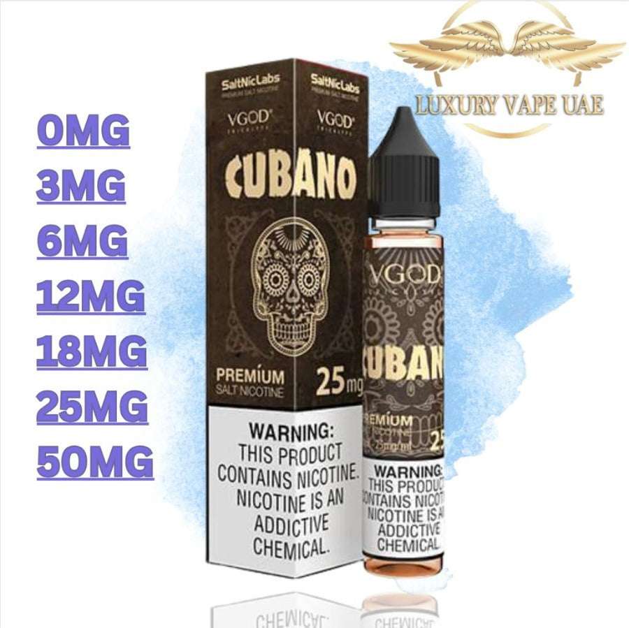 Vgod Cubano Original 30ml Salt Nicotine 50 mg