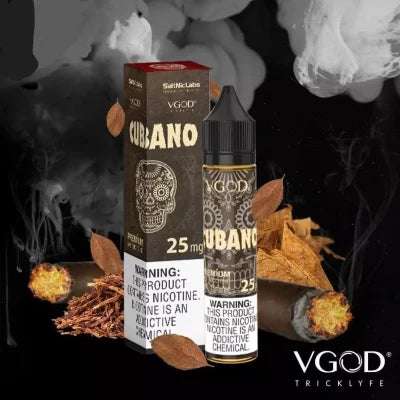 Vgod Cubano Original 30ml 25 mg  Salt Nicotine
