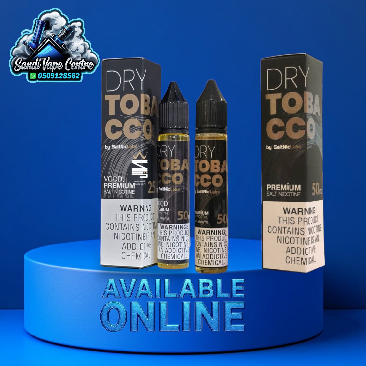 VGOD DRY TOBACCO SALTNIC  50MG 30ML