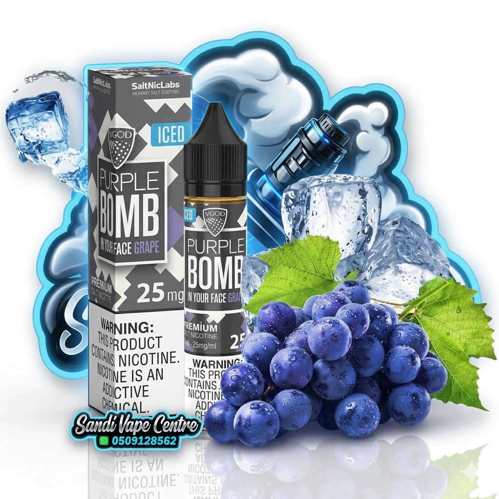 VGOD ICED Purple Bomb SaltNic 30mL 25mg