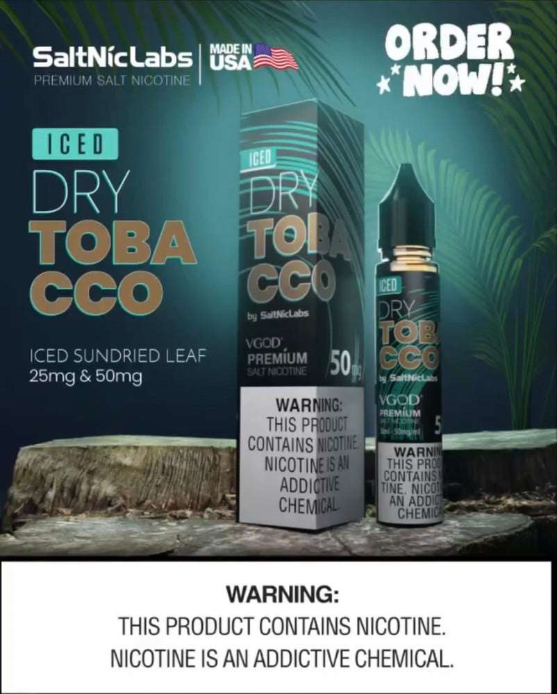 VGOD Dry Tobacco Ice SaltNic 30ML 25 mg