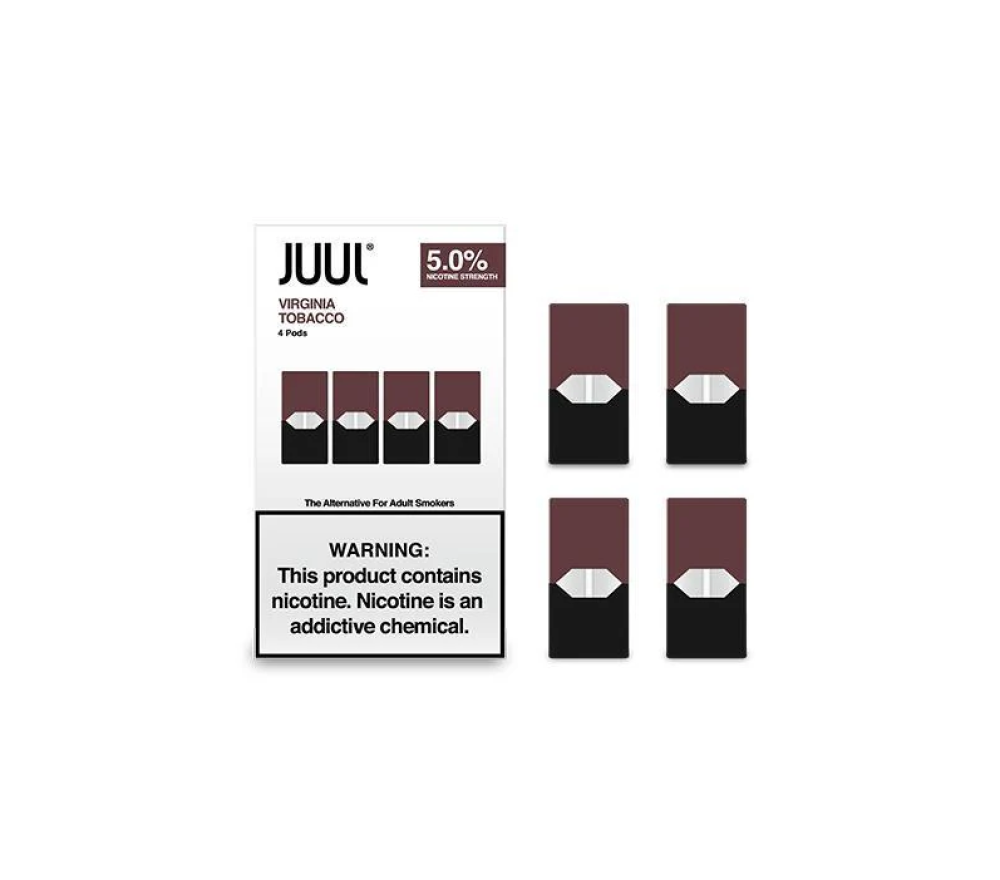JUUL VIRGINIA TOBACCO PODS 5.0% Nicotine Strength