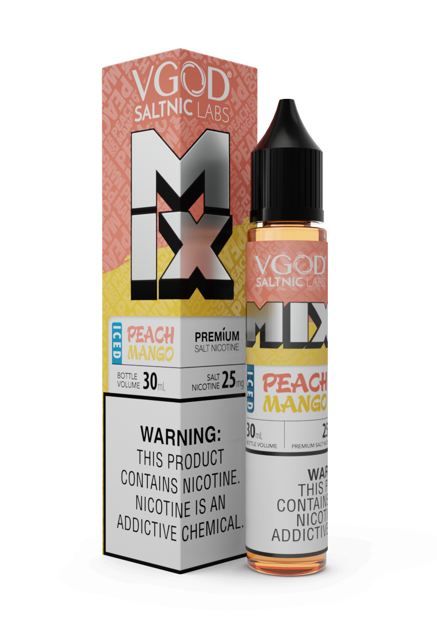 VGOD PEACH MANGO ICED flavour SALTNIC 25MG