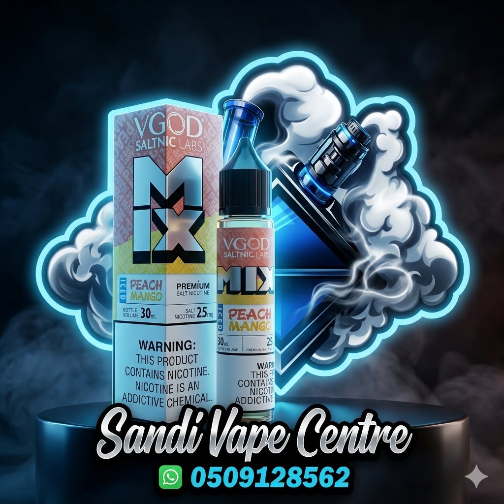 VGOD PEACH MANGO ICED flavour SALTNIC 25MG