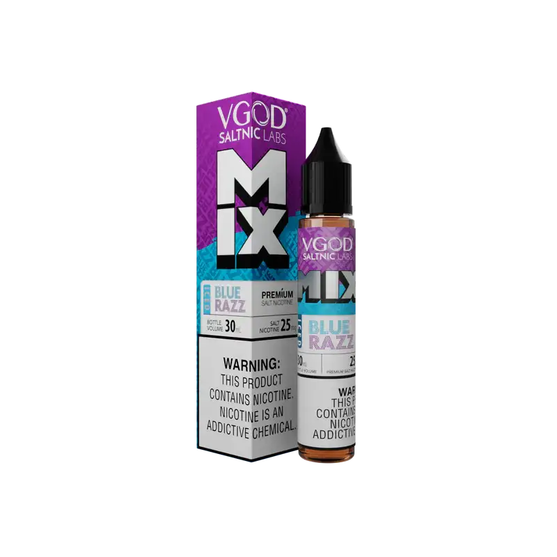 Iced Blue Razz Flavors by VGOD Iced Mix Series 30ml Saltnic25mg