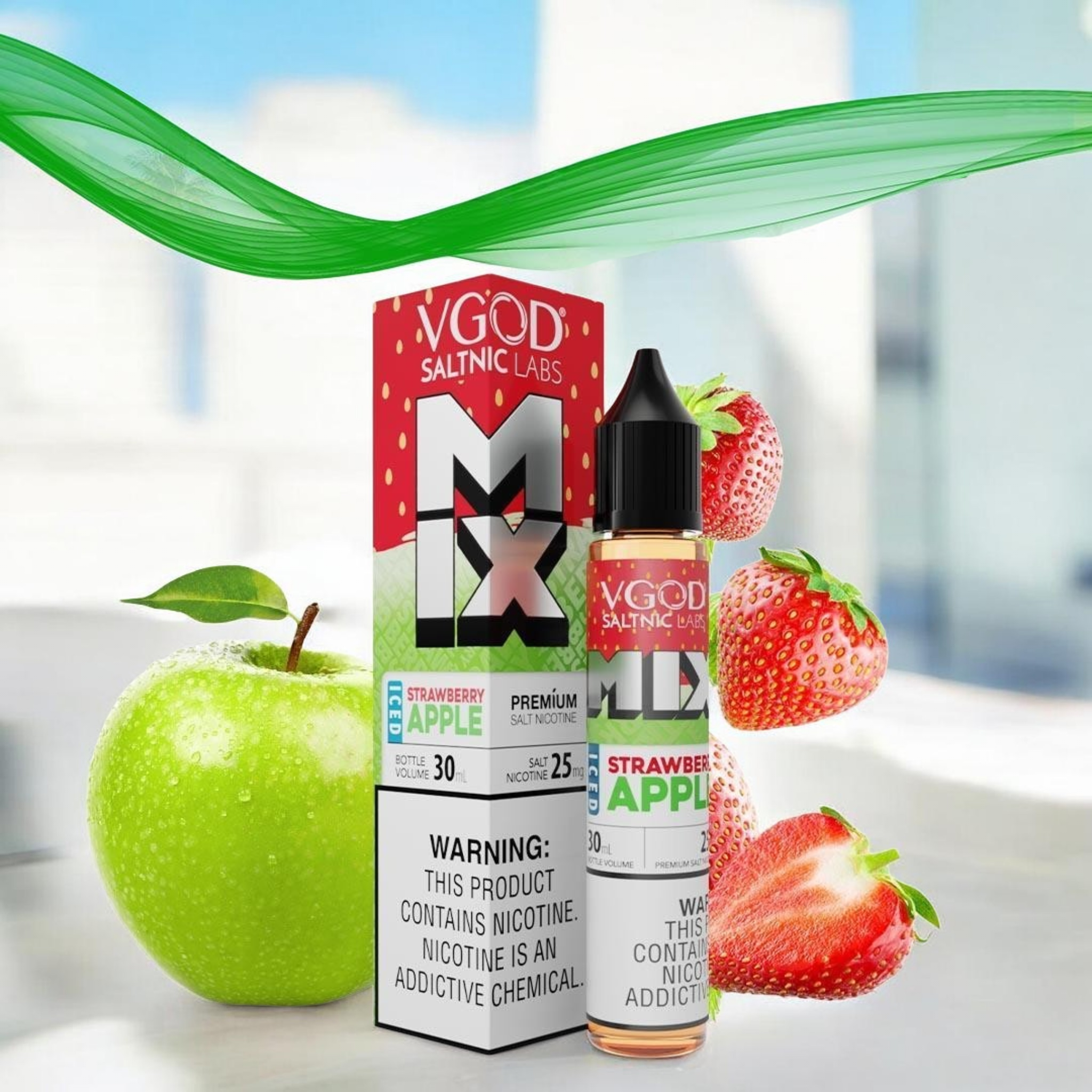 VGOD – Strawberry Apple Iced [SaltNic] 25mg