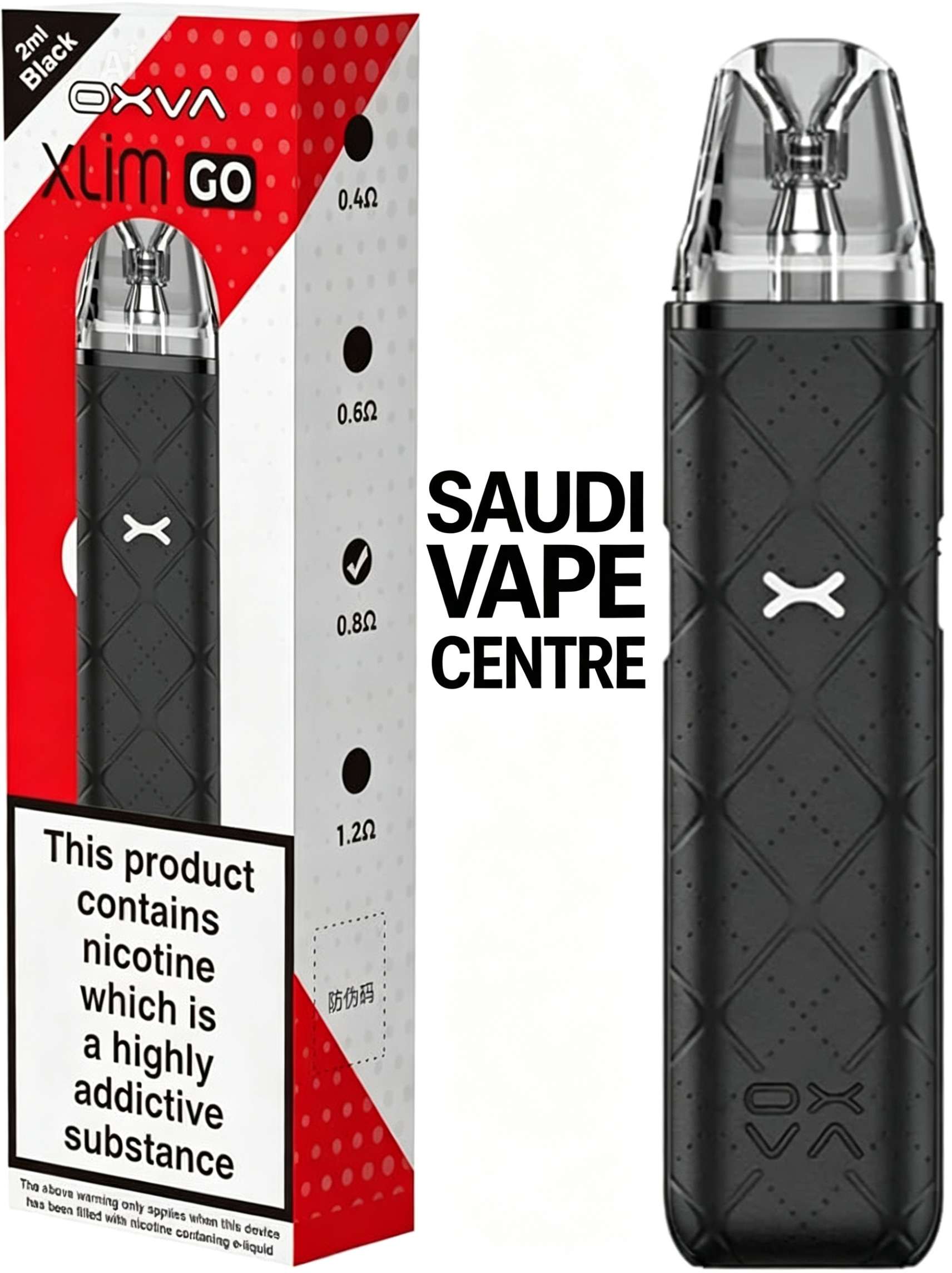 OXVA XLIM GO Pod Vape Kit | 30W | 1000mAh Battery | 2ml | Free Fast