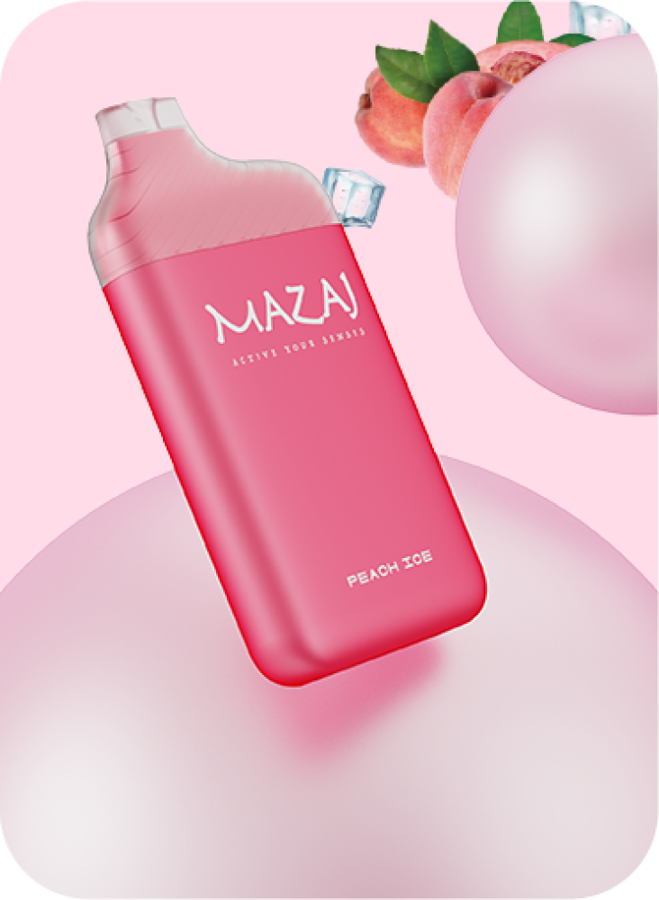 سحبة سيجارة مزاج سليم 5500 موشة لوش ايس Mazaj Slim 5500 Puffs
