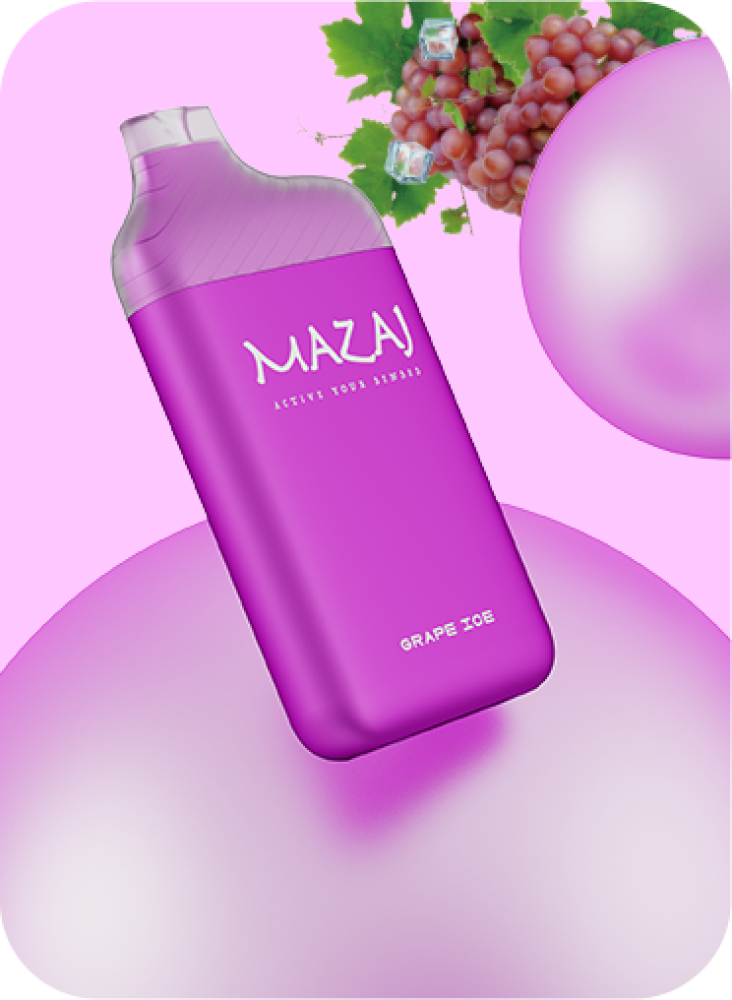 سحبة سيجارة مزاج سليم 5500 موشة لوش ايس Mazaj Slim 5500 Puffs