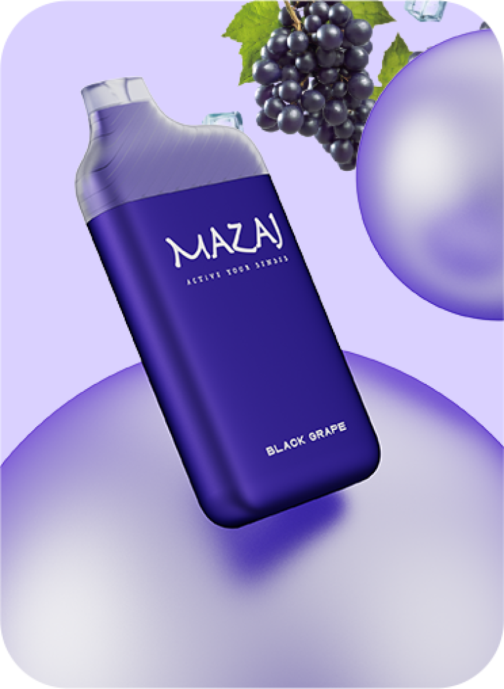 سحبة سيجارة مزاج سليم 5500 موشة لوش ايس Mazaj Slim 5500 Puffs