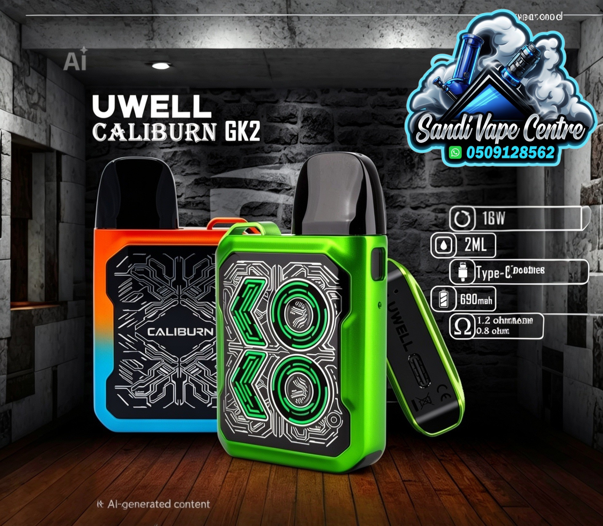 Uwell Caliburn GK2 Pod System Kit