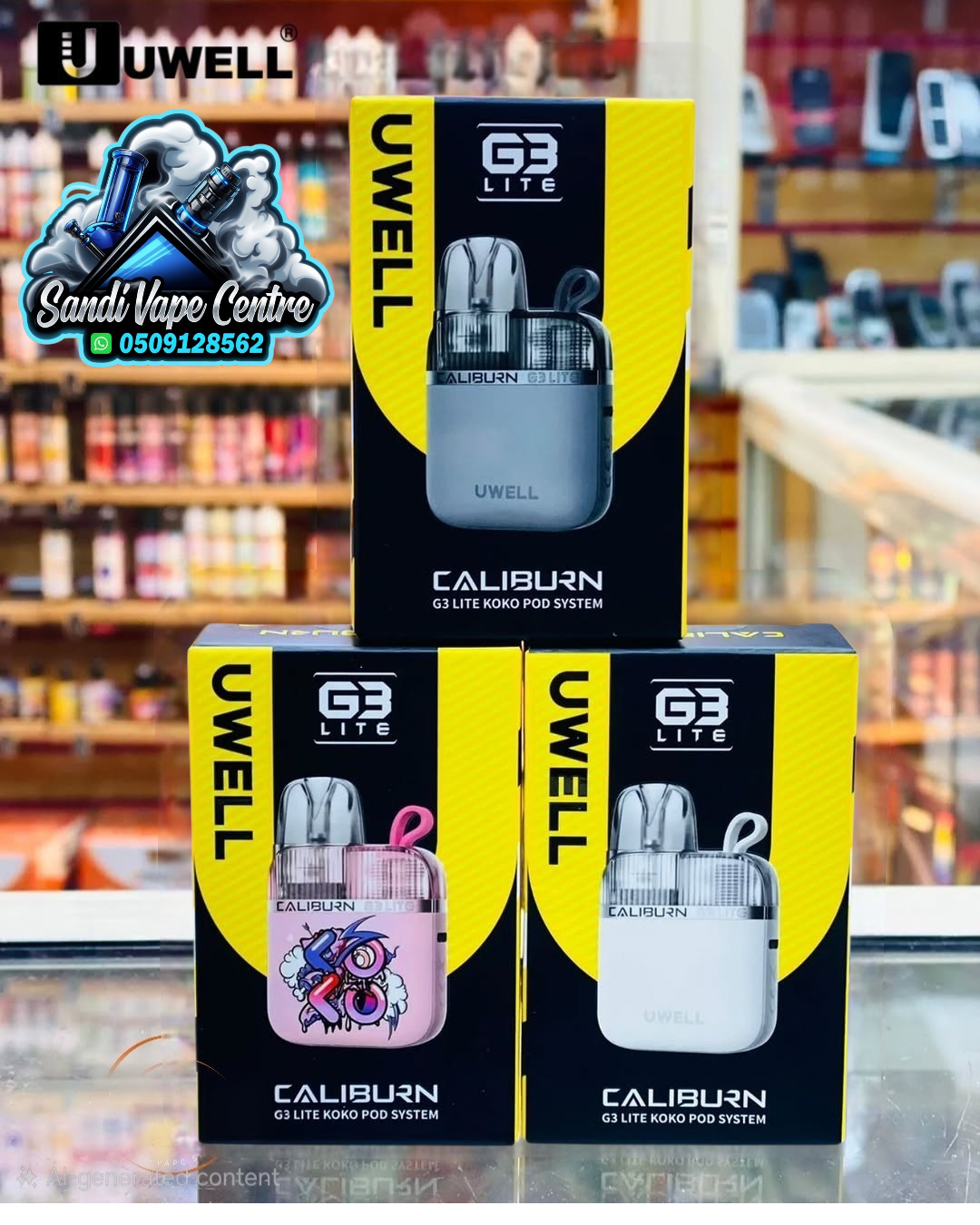 Uwell Caliburn G3 Lite KOKO Pod System Kit 1200mAh 2.5ml (Max 25W)