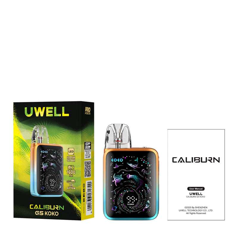 Uwell Caliburn G5 Koko Vape Kit 1600mAh 3ml (Max 35W)