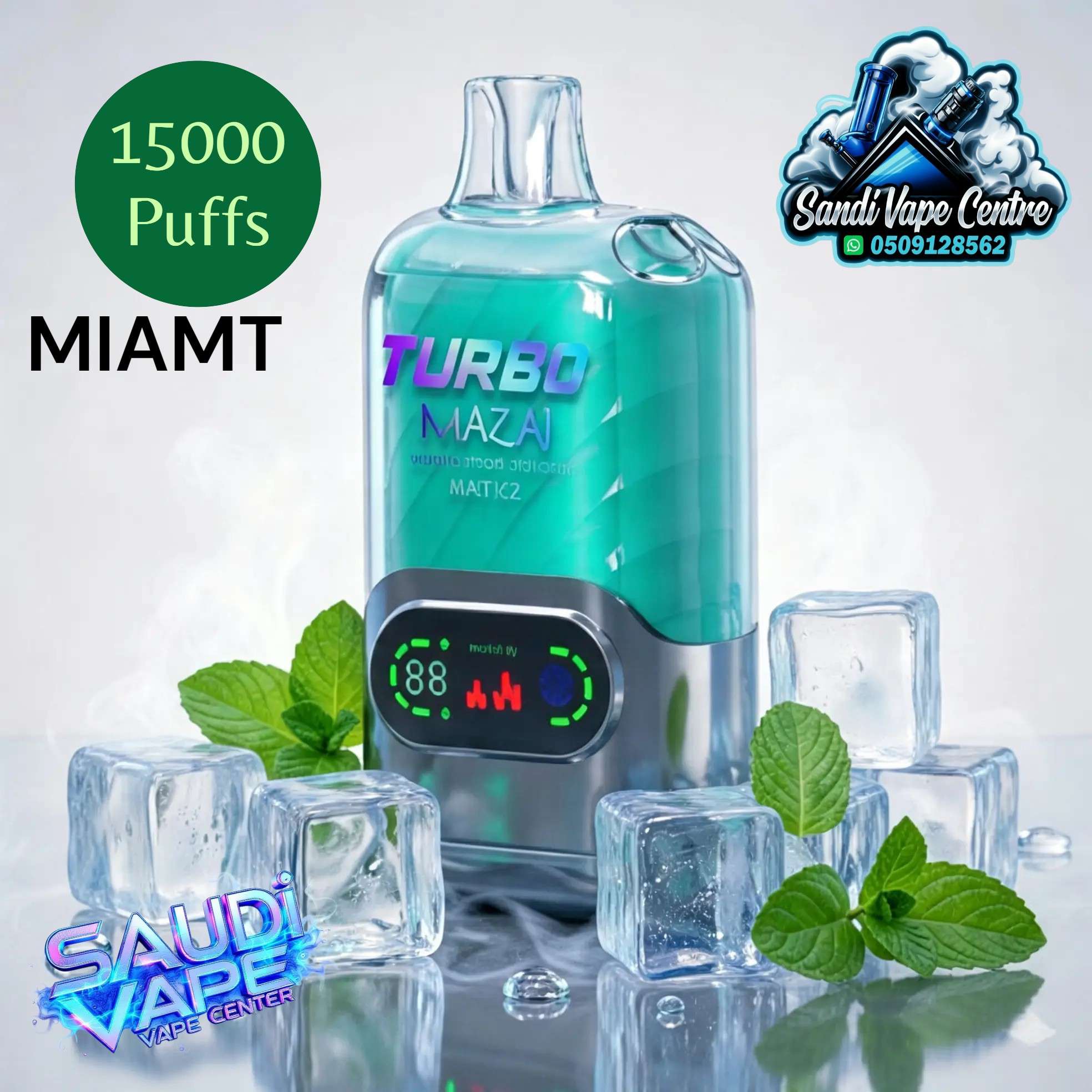 Mazaj Turbo 15000 Puffs Disposable Vape - Double Apple