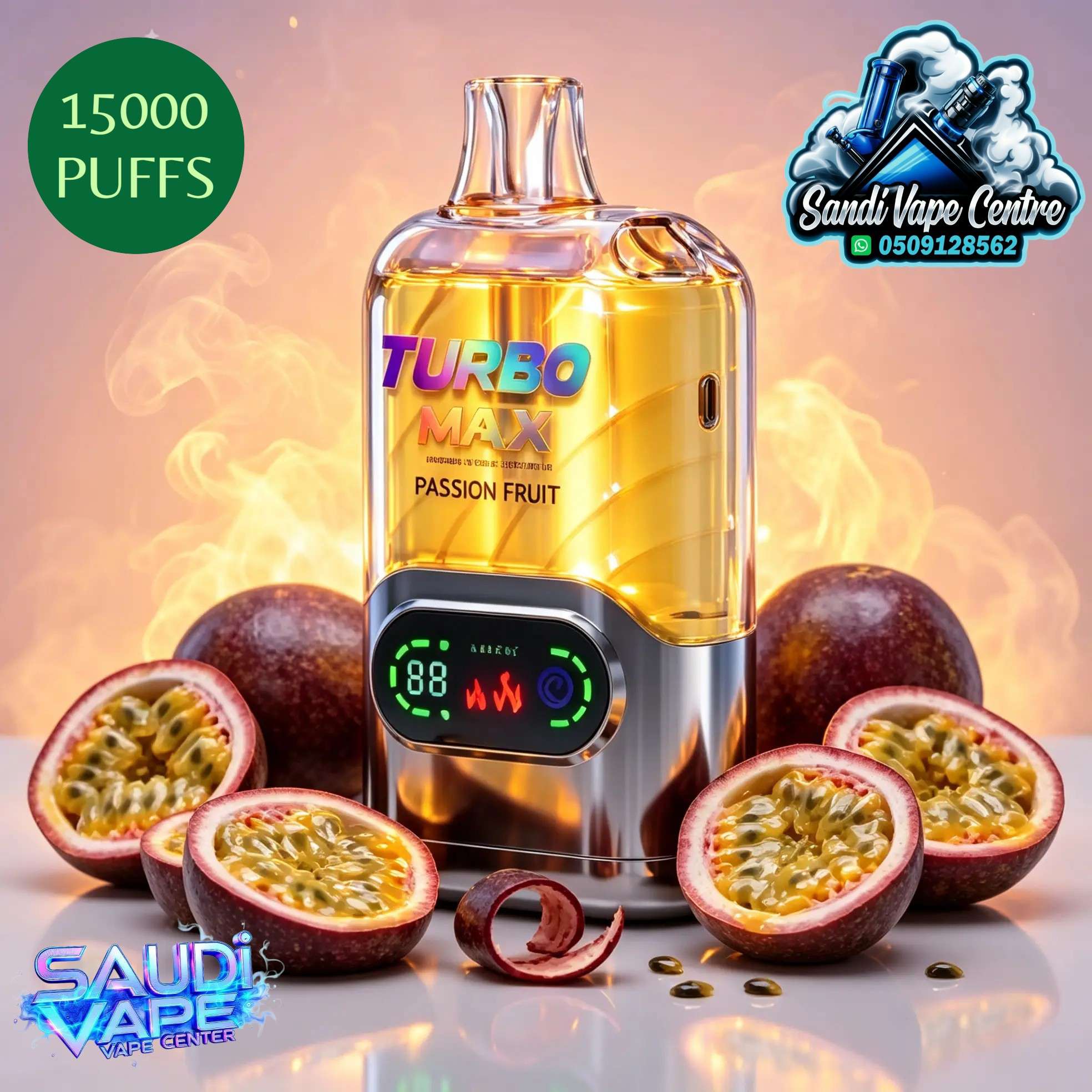 Mazaj Turbo 15000 Puffs Disposable Vape - Double Apple