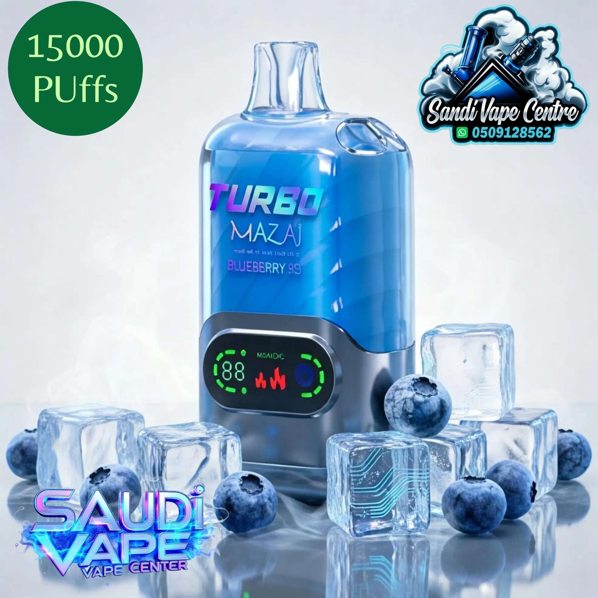 Mazaj Turbo 15000 Puffs Disposable Vape - Mango