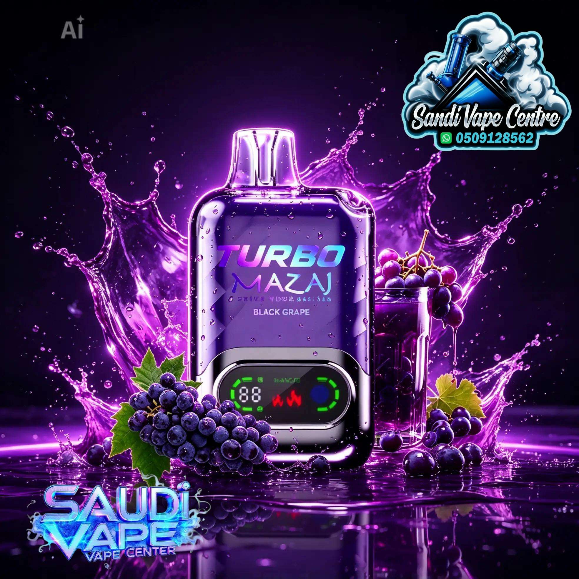 Mazaj Turbo 15000 Puffs Disposable Vape - Passion Fruit