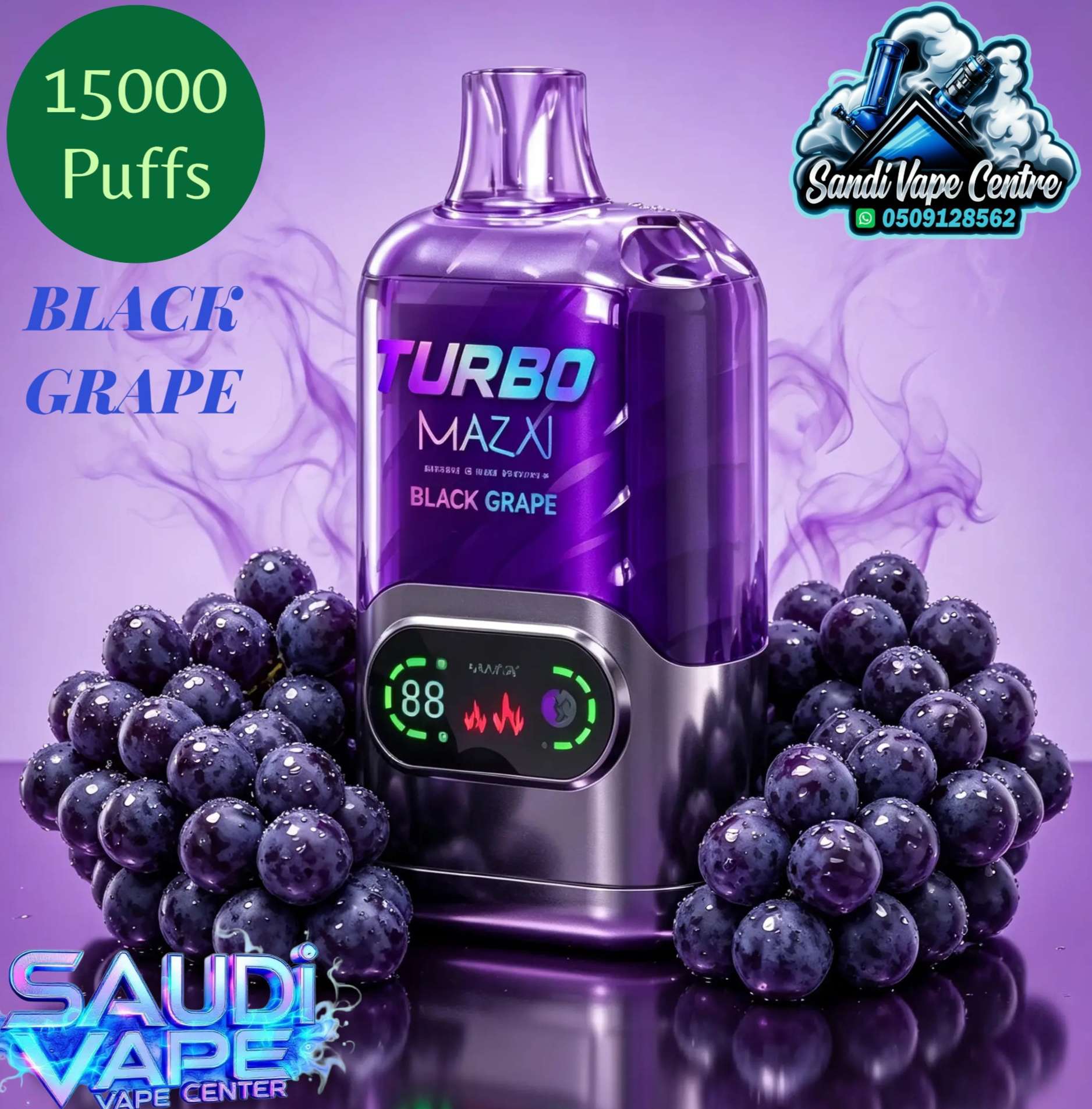 Mazaj Turbo 15000 Puffs Disposable Vape - Passion Fruit