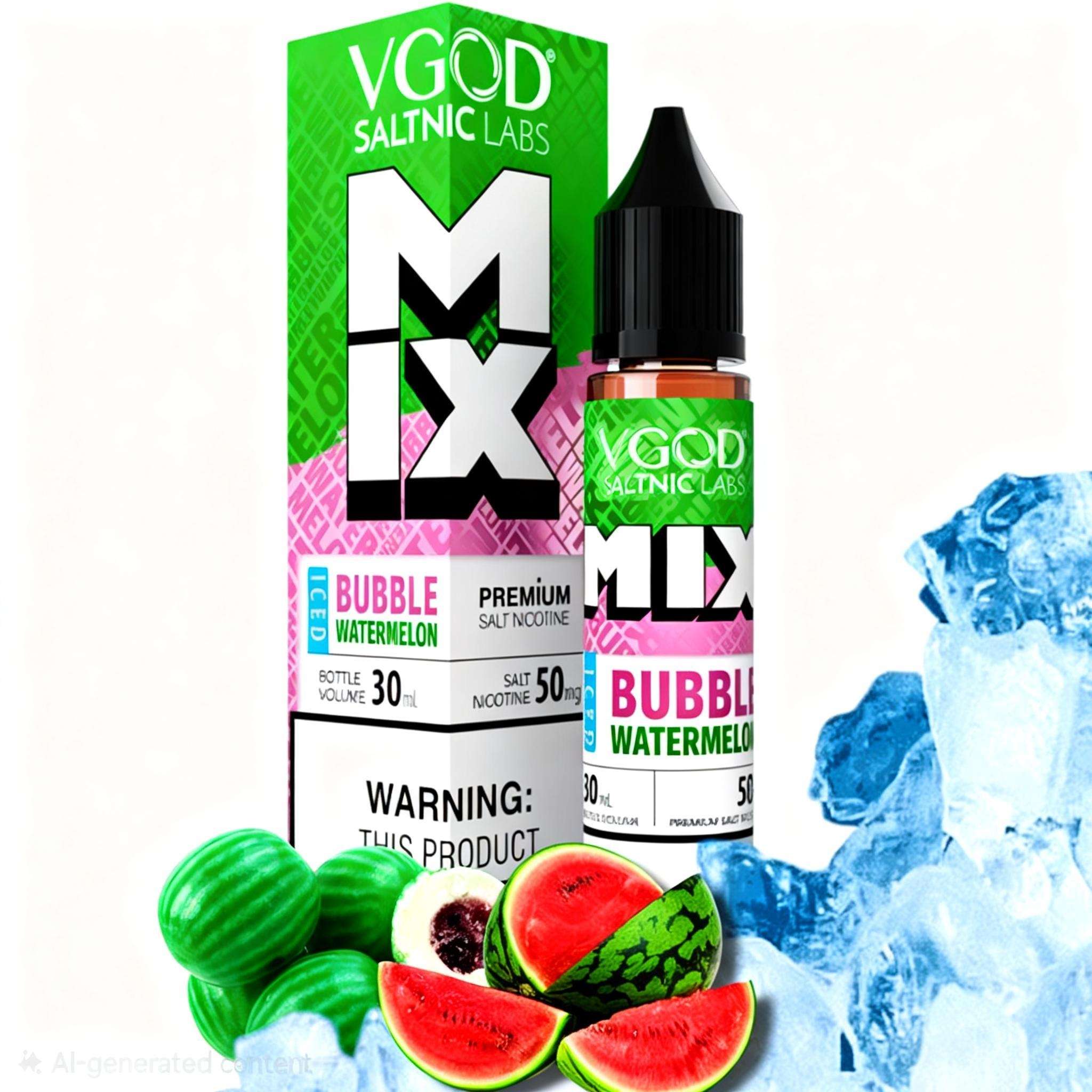 Vgod Bubble Watermelon Ice Salt 30ml 50mg