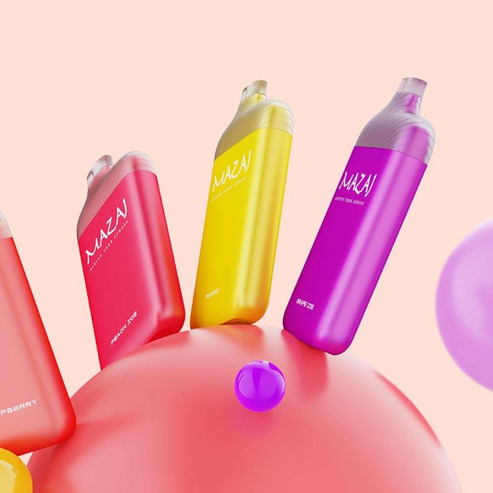 سحبة سيجارة مزاج سليم 5500 موشة لوش ايس Mazaj Slim 5500 Puffs