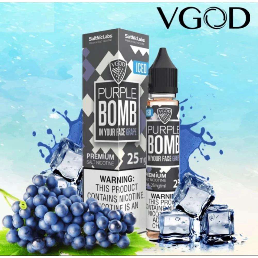 VGOD ICED Purple Bomb SaltNic 30mL 25mg